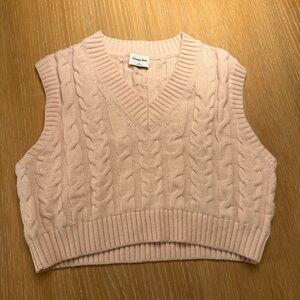 Sunday Best Winston Crop Sweater Vest Extra Small